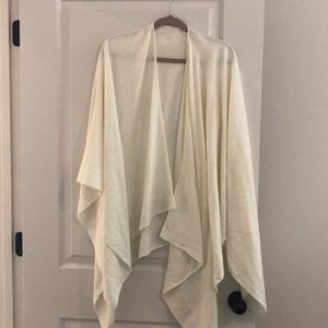 Cream poncho